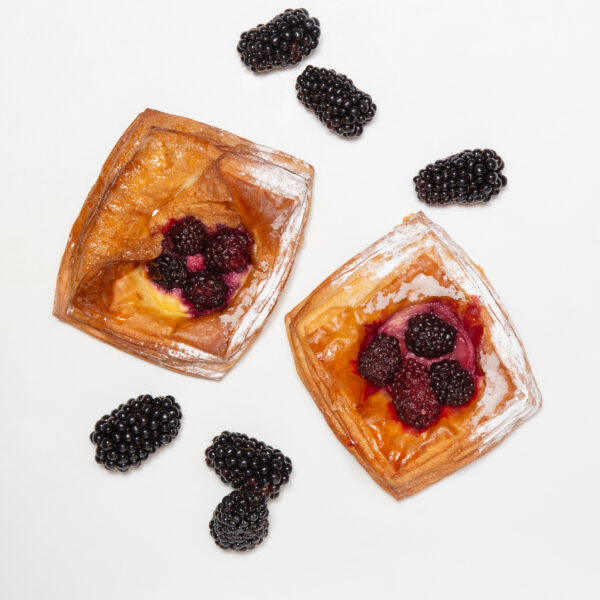 Baked Custard & Blackberry Danish